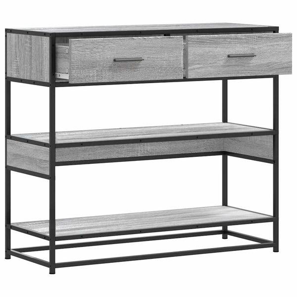 Grauer Konsolentisch Sonoma 90 cm
