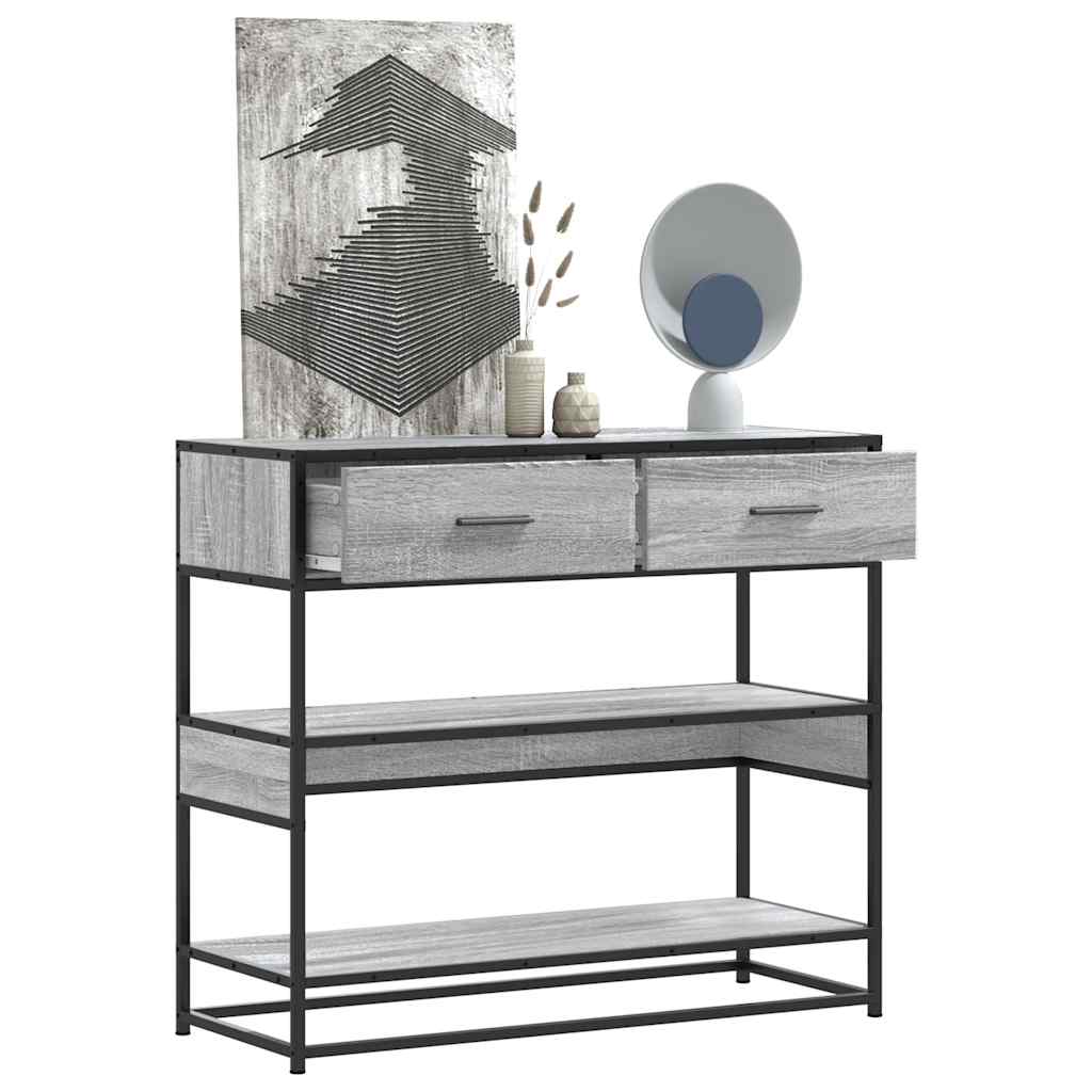 Grauer Konsolentisch Sonoma 90 cm