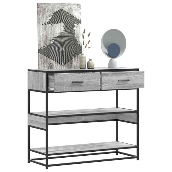 Grauer Konsolentisch Sonoma 90 cm