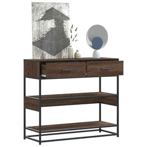 Konsolentisch Braun Eichenoptik 90cm
