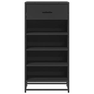 Schuhregal Schwarz Holzwerkstoff 48x97,5 cm