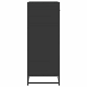 Schuhregal Schwarz Holzwerkstoff 48x97,5 cm
