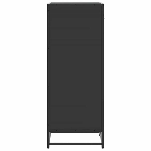 Schuhregal Schwarz Holzwerkstoff 48x97,5 cm