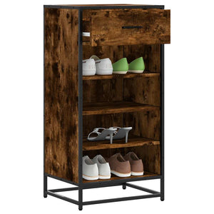 Schuhregal Räuchereiche Holzwerkstoff