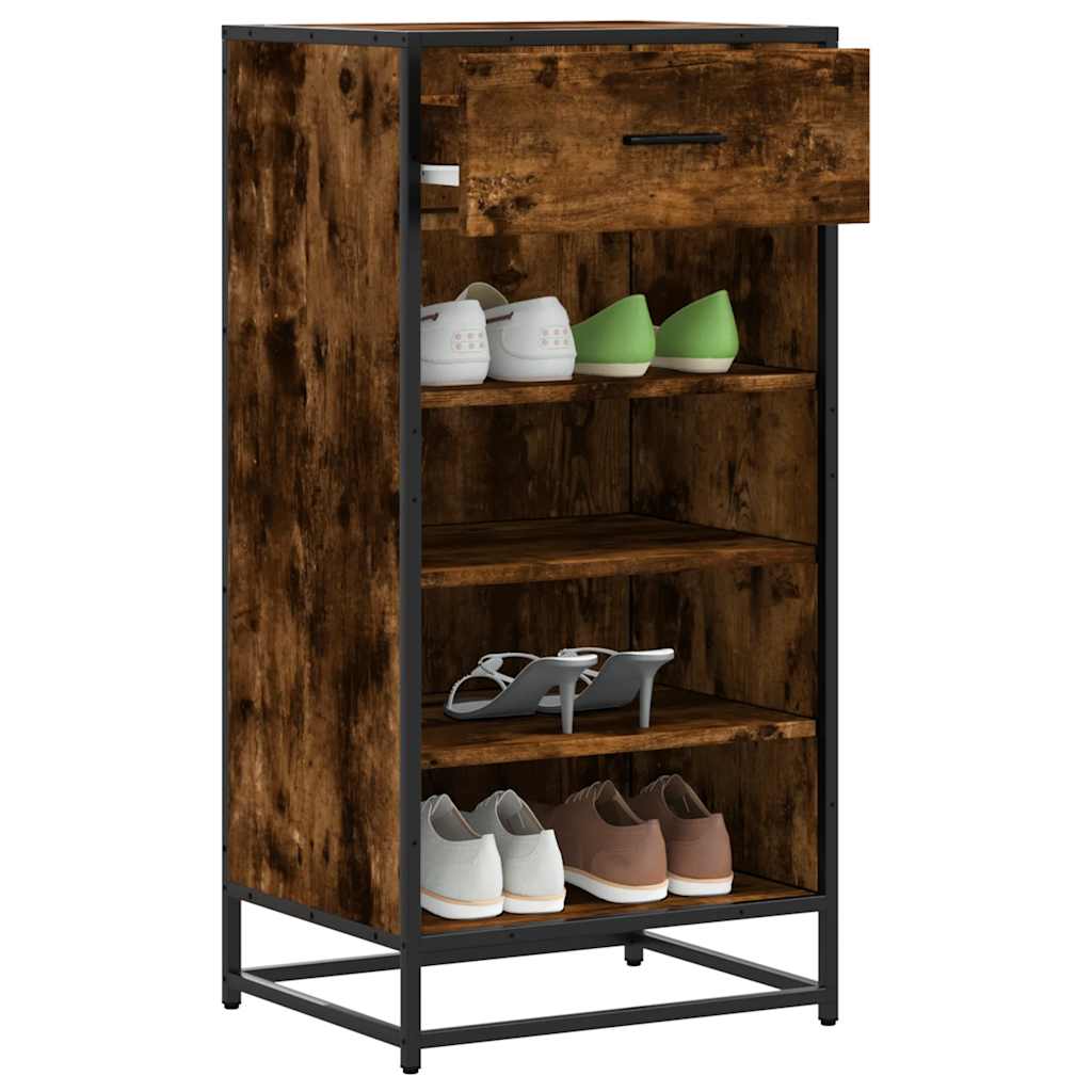 Schuhregal Räuchereiche Holzwerkstoff