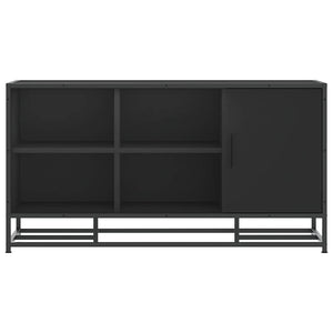 Schuhbank Schwarz mit Stauraum 100cm