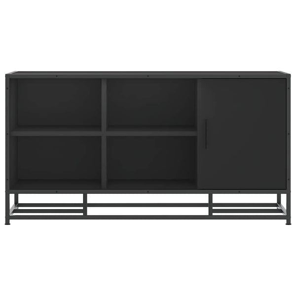 Schuhbank Schwarz mit Stauraum 100cm