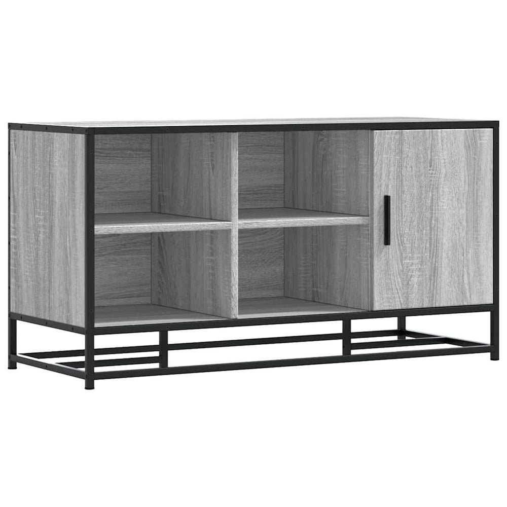 Schuhbank Grau Sonoma 100 cm mit Stauraum