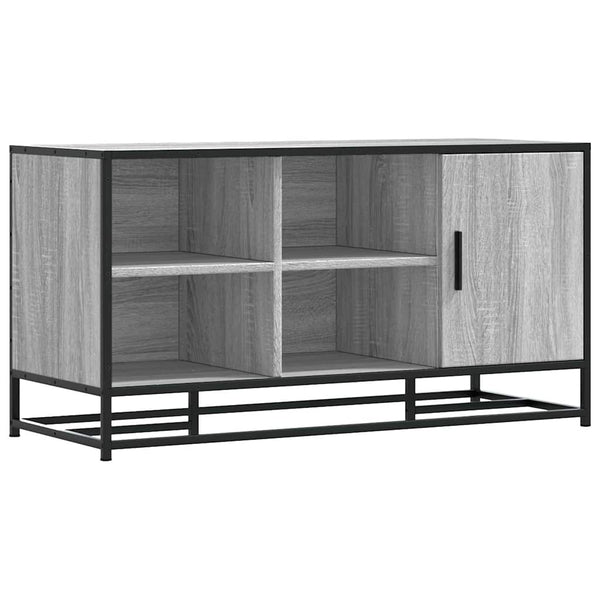 Schuhbank Grau Sonoma 100 cm mit Stauraum