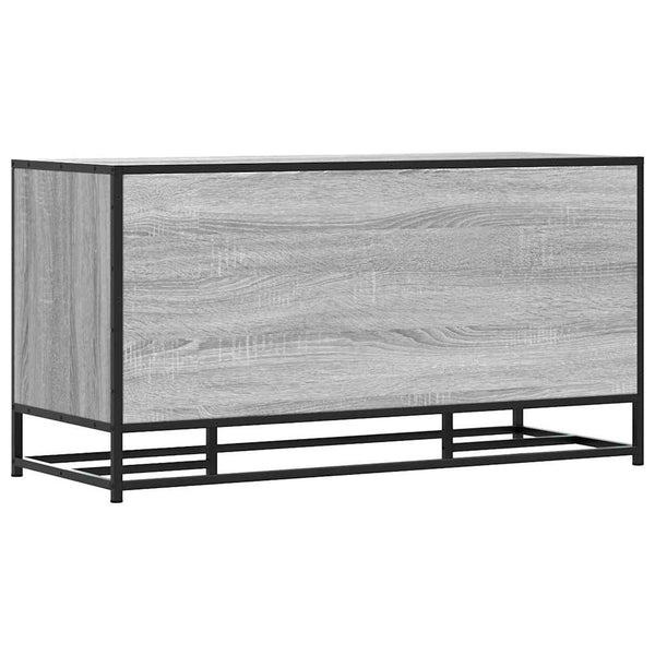 Schuhbank Grau Sonoma 100 cm mit Stauraum