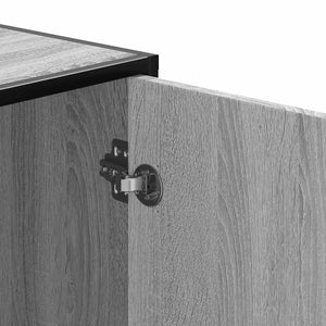 Schuhbank Grau Sonoma 100 cm mit Stauraum