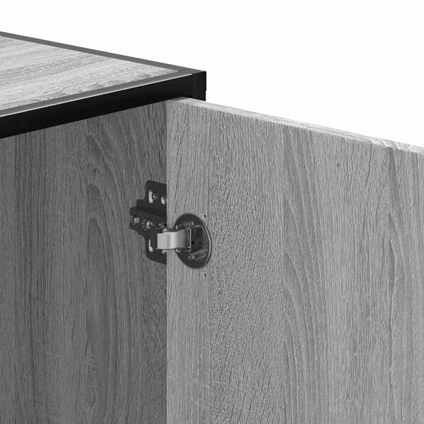 Schuhbank Grau Sonoma 100 cm mit Stauraum