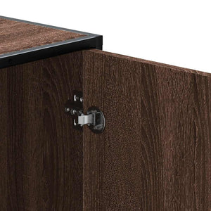 Schuhbank Braun Eichenoptik 100cm