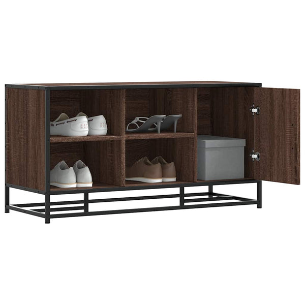 Schuhbank Braun Eichenoptik 100cm