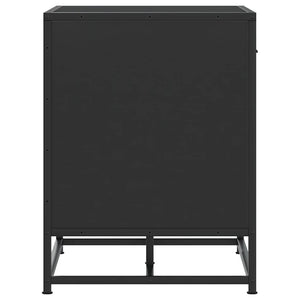 Schuhbank Schwarz mit Stauraum 60 cm