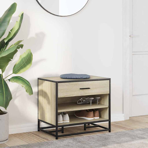 Schuhbank Sonoma Eiche 60 cm