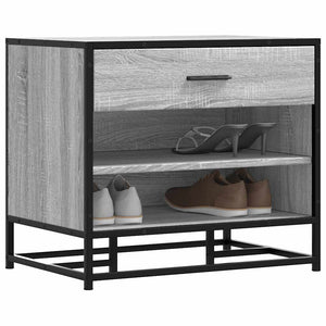 Schuhbank Grau Sonoma 60cm