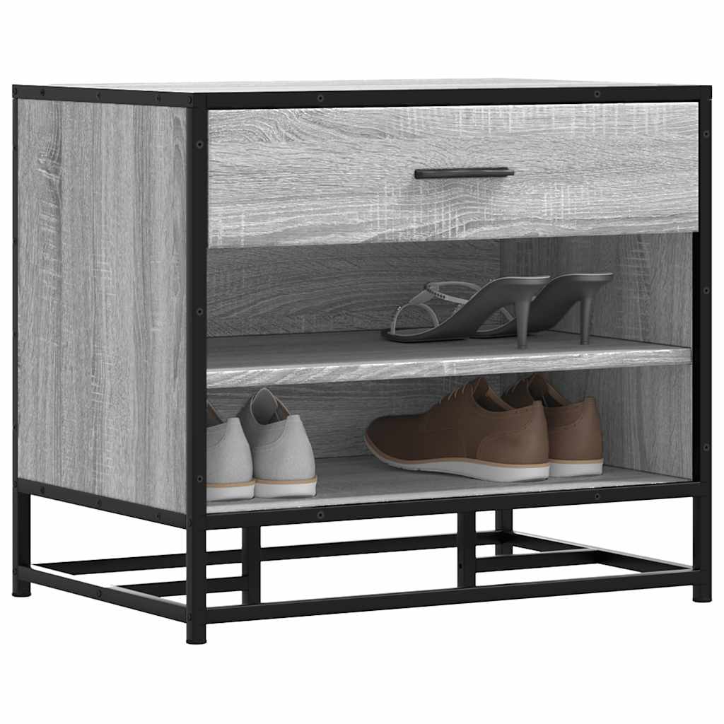 Schuhbank Grau Sonoma 60cm