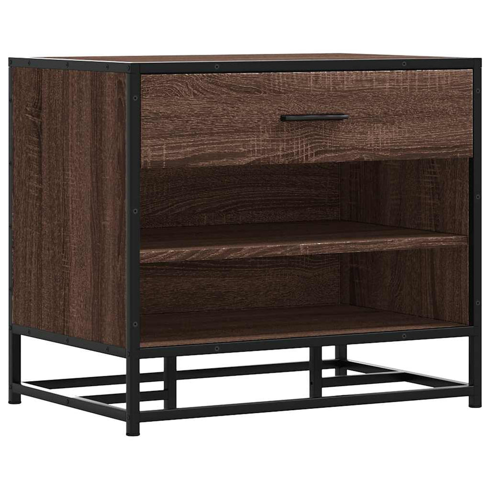Schuhbank Braun Eichenoptik 60 cm