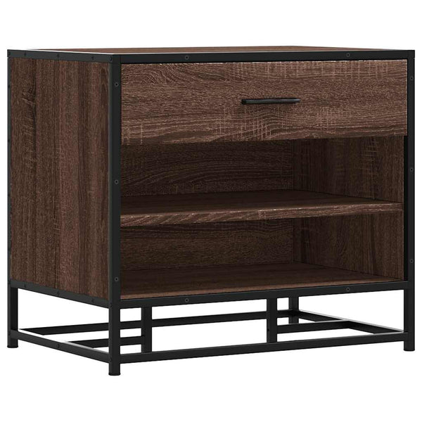 Schuhbank Braun Eichenoptik 60 cm