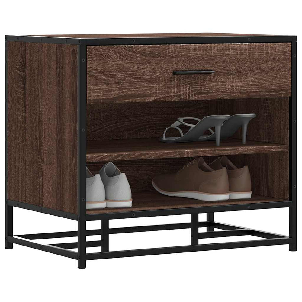 Schuhbank Braun Eichenoptik 60 cm