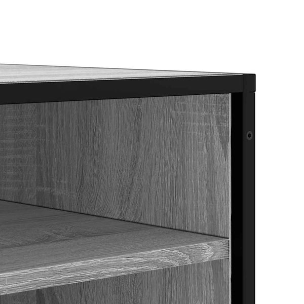 Schuhbank Grau Sonoma mit Stauraum