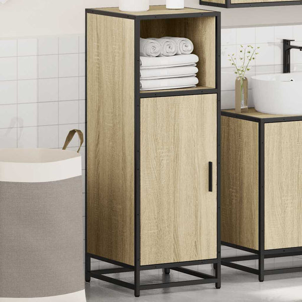 Badezimmerschrank Sonoma Eiche 35x37,5x100 cm