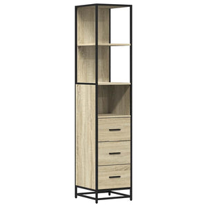 Badschrank Sonoma-Eiche 35x37,5x166 cm