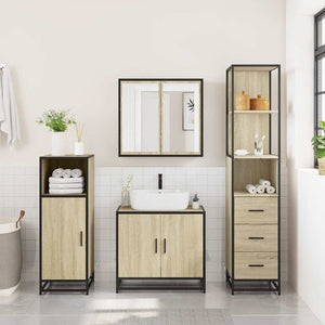 Badschrank Sonoma-Eiche 35x37,5x166 cm