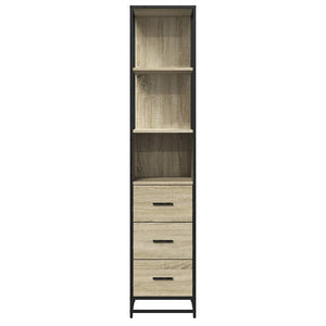 Badschrank Sonoma-Eiche 35x37,5x166 cm