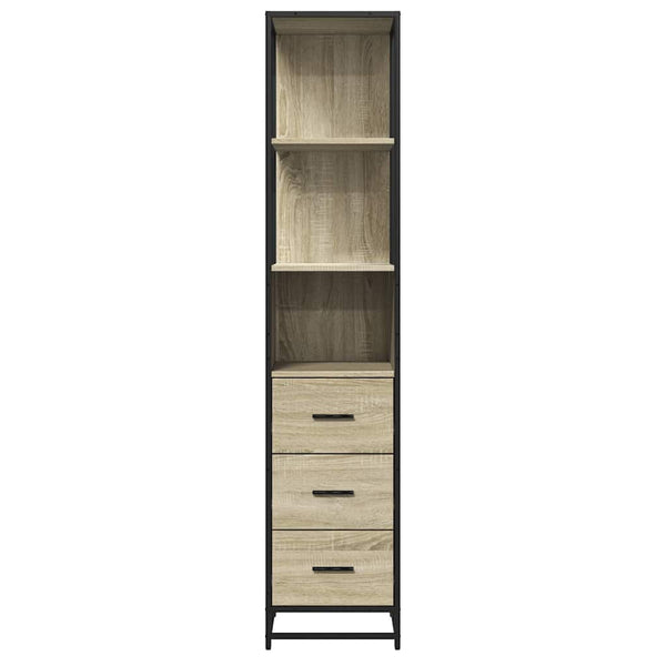 Badschrank Sonoma-Eiche 35x37,5x166 cm