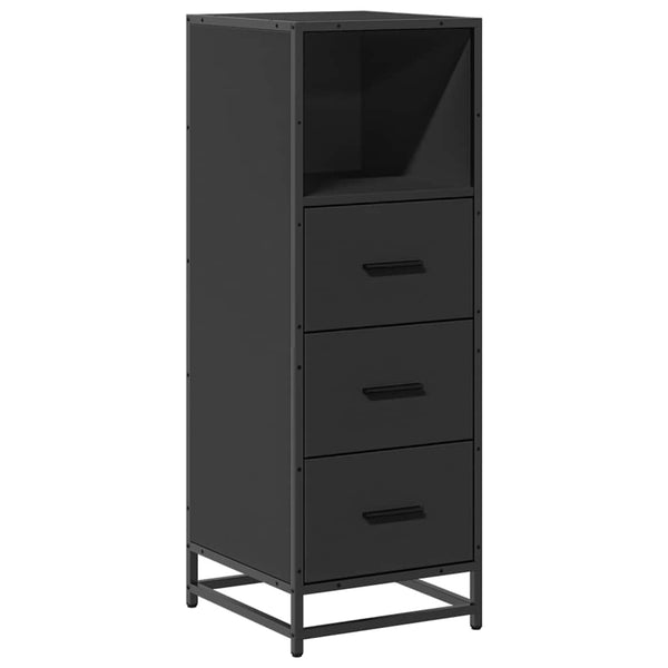 Schwarzer Badschrank 35x37,5x100 cm