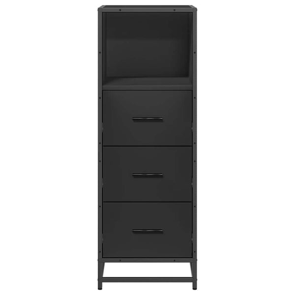 Schwarzer Badschrank 35x37,5x100 cm