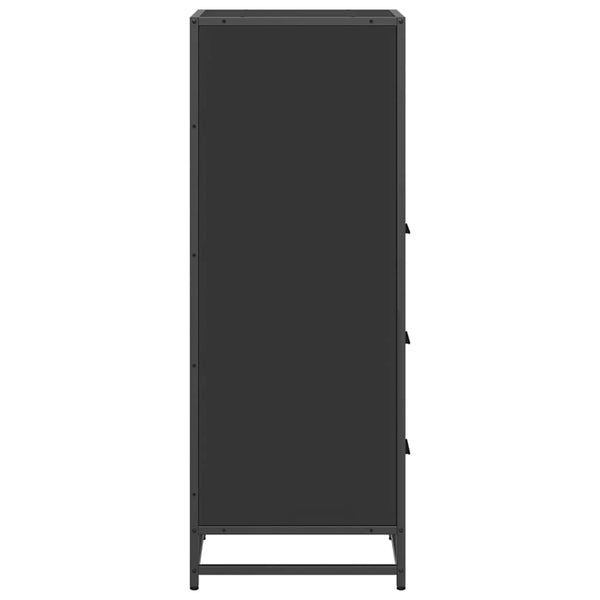 Schwarzer Badschrank 35x37,5x100 cm