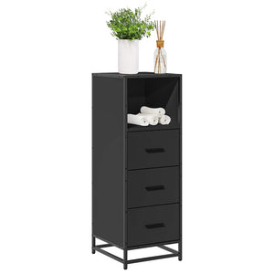 Schwarzer Badschrank 35x37,5x100 cm