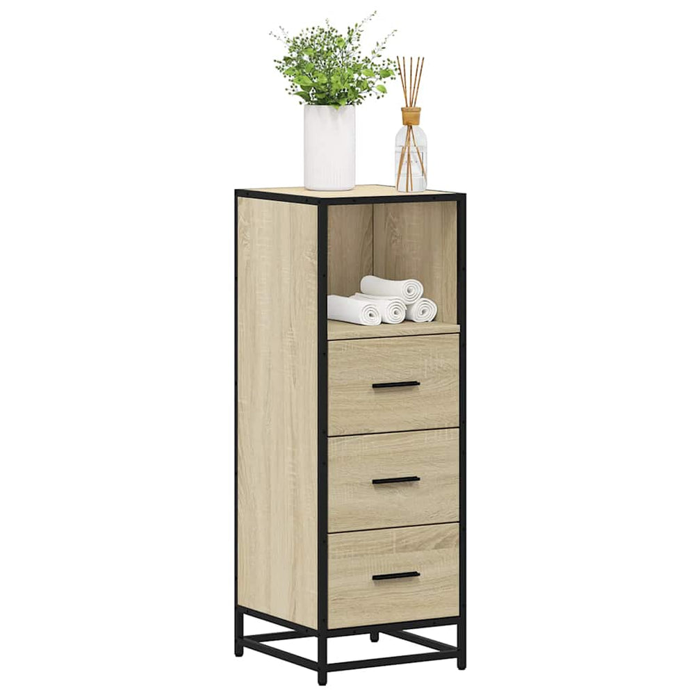 Badschrank Sonoma Eiche 35x37,5x100 cm