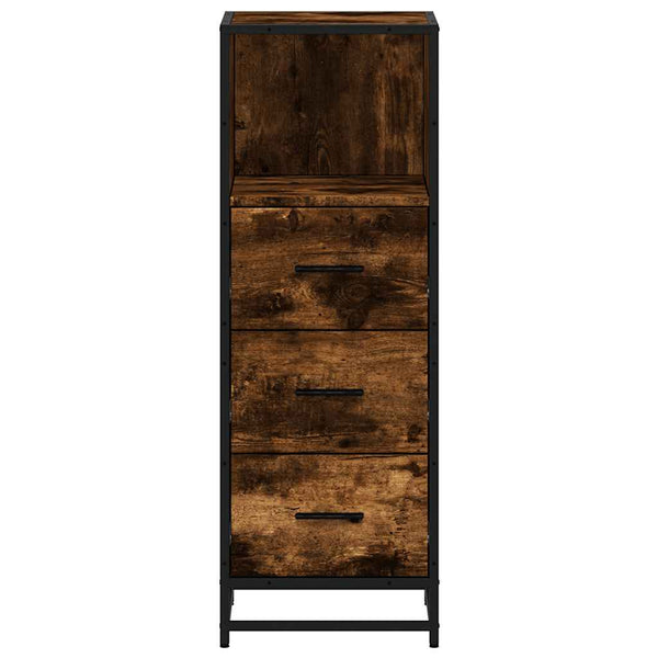 Badschrank Räuchereiche 35x37,5x100 cm