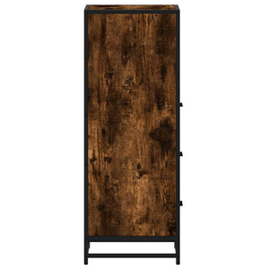 Badschrank Räuchereiche 35x37,5x100 cm