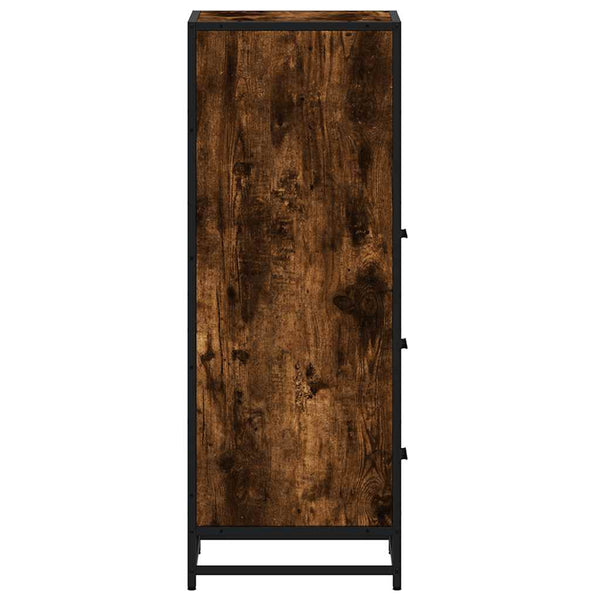 Badschrank Räuchereiche 35x37,5x100 cm