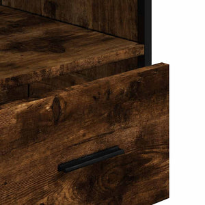 Badschrank Räuchereiche 35x37,5x100 cm