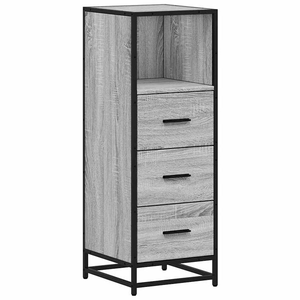 Badschrank Grau Sonoma 35x37,5x100 cm