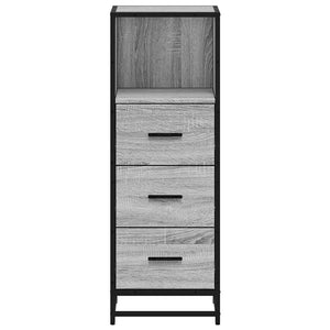 Badschrank Grau Sonoma 35x37,5x100 cm
