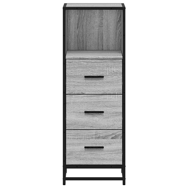 Badschrank Grau Sonoma 35x37,5x100 cm