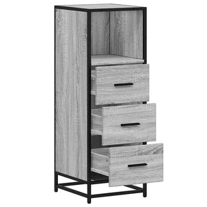 Badschrank Grau Sonoma 35x37,5x100 cm