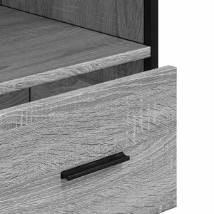 Badschrank Grau Sonoma 35x37,5x100 cm