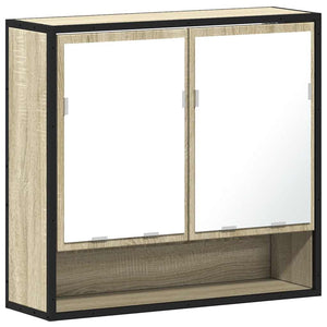 Badezimmer Spiegelschrank Sonoma-Eiche 65x60 cm