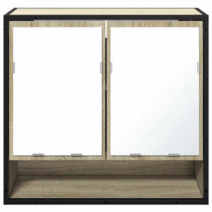 Badezimmer Spiegelschrank Sonoma-Eiche 65x60 cm