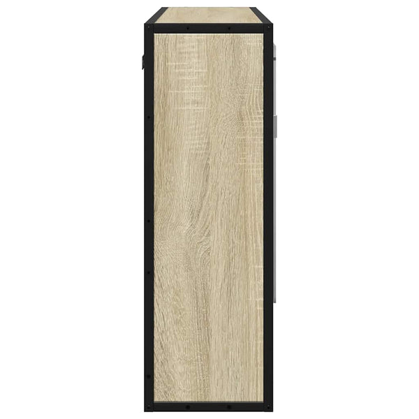 Badezimmer Spiegelschrank Sonoma-Eiche 65x60 cm