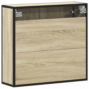 Badezimmer Spiegelschrank Sonoma-Eiche 65x60 cm