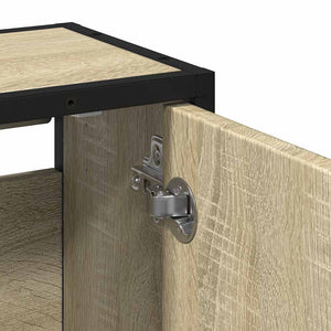 Badezimmer Spiegelschrank Sonoma-Eiche 65x60 cm